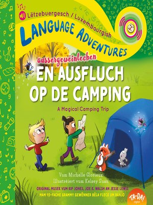 cover image of TA-DA! En aussergewéinlechen Ausfluch op de Camping (A Magical Camping Trip , Luxembourgish/Lëtzebuergesch language edition)